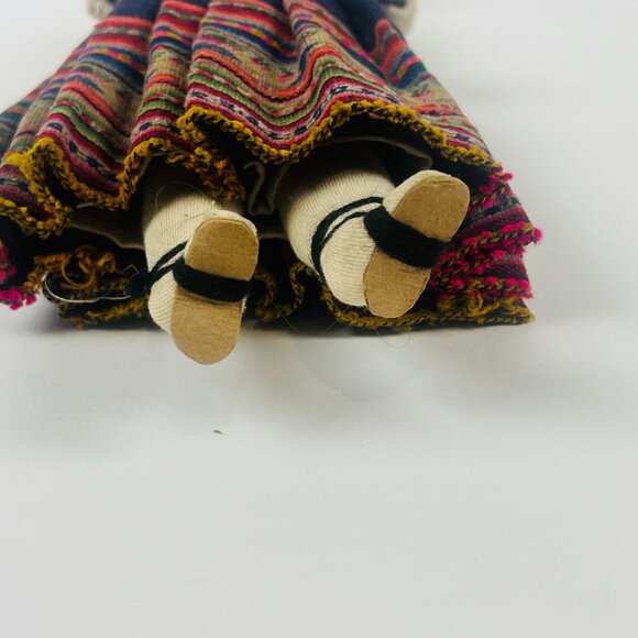 Handcrafted Handmade Cloth Doll With Traditional Attire & Baby Accessory - Picture 5 of 7